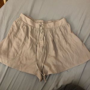 Laced up shorts